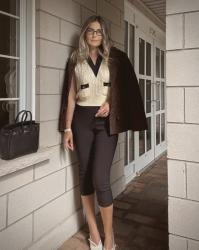 Knit polo outfit