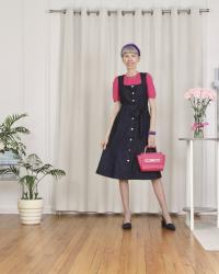 Dark Wash Denim Dress for the Bridge Season