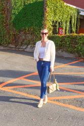 Transitional Style: Mary Jane Pumps + Sweater Jacket