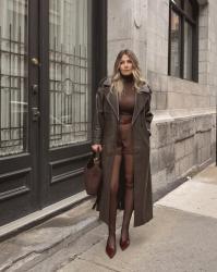 Shoulder-padded Coat