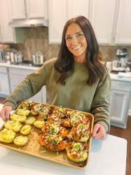 BBQ Chicken Stuffed Potatoes