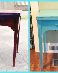 Vintage Sewing Machine Table Makeover & Spread The Kindness Link Up On the Edge #780