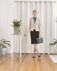 Chocolate Brown with a Pop of Color