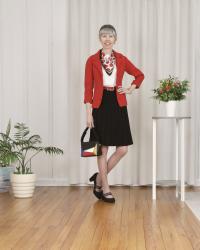 Red Sweater/Jacket Hybrid 