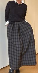 Black Faux Suede Midi Skirt