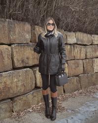 Shoulder-padded vintage jacket