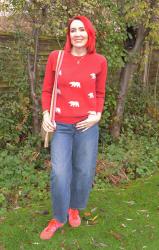 Christmas Polar Bear Jumper + Style With a Smile Link Up