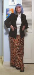 Easing Back in Leopard and Black