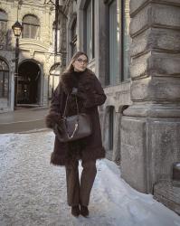 Bohemian girl in winter