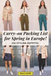 Your Travel Outfit Planner for Spring in Europe (Carry-On Friendly!)