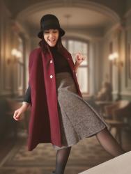 Looks de invierno vistiendo con ropa confeccionada por mí 