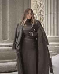 Maxi skirt set in winter