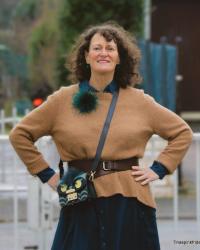 Petrol und Cognac - Layering mit Wärme