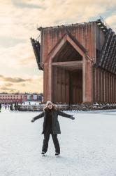 Ice Skating at the Ore Dock