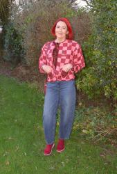 Reversible Cherry Print Jacket + Style With a Smile Link Up