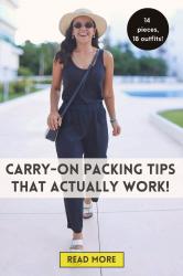 Neutrals Carry-on Packing List (Includes 18 Summer Vacation Outfits!)