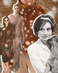 Animal print de Bambi: el estampado más delicado y silencioso del invierno