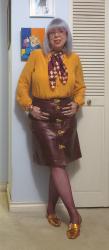 Based on the Scarf: Orange and Burgundy