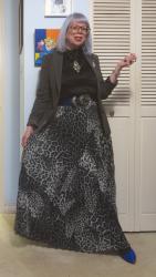 Long Leopard With Grey/Blue at the Theatre