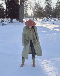 Adventures in Thrifting Part 22: Green Gingham Shirt Dress & Spread The Kindness Link Up On the Edge #795