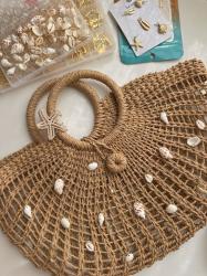 DIY Shell Beach Bag