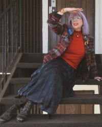 Mom-Day at Home in Mixed Plaids