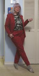 Red Leopard and White Patterns