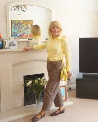 Barrel Jeans and Woven Mary Janes 