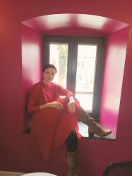 I visited Stari Grad Off-Season Wearing a Red Vintage Dress