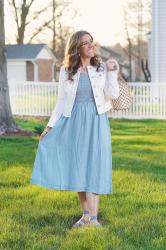 How to Style Light Blue for Spring: 2 Effortless Outfit Ideas