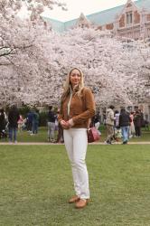 Spring Style: Suede Jacket + Loafers