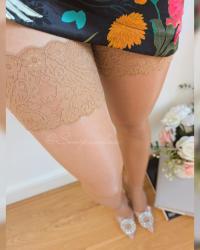 Wolford Satin Touch 20 Stay-Up (Gobi)