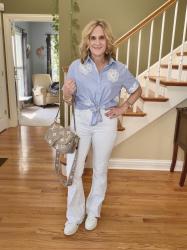 Found the Perfect Tie Front Button Down for all My Spring Basics