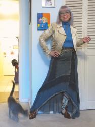 Mummy and Denim Patchwork Mermaid