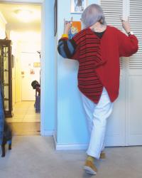 Mom-Day in White Jeans and a Water Buffalo