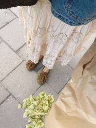 Inspelning, födelsedagsmiddag och siden