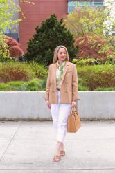 Spring Style: Classic Blazer + Crop Chino Pants