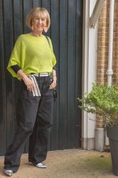 Lime green cashmere jumper