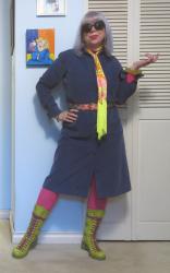 Corduroy Cornflower, Pink and Lime