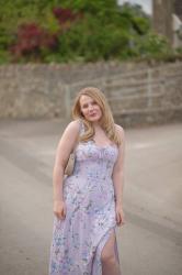 A Lilac Floral Dress With Celine Tilly