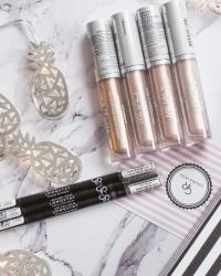 Golden Rose Metals Liquid Glow Highlighter - Metaliczny rozświetlacz w płynie oraz Longstay Precise Browliner – Długotrwała konturówka do brwi