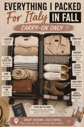 What NOT to Pack for Italy in Fall: 10 Italy Fall Fashion Mistakes to Avoid!