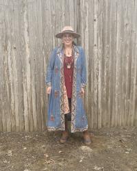 Soft Surroundings Noelia Duster for a Chilly Spring Date Night