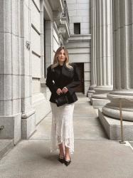 Maxi lace skirt