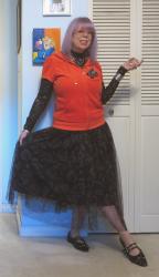 Orange Velour Goth