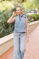 My Summer Denim Refresh: Trying SPANX Lightweight Denim