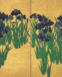 Irises Screen by Ogata Kōrin | Style Imitating Art
