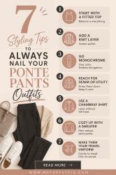 40+ Easy Ponte Pants Outfits for When You Want to Be Comfy But Put Together!