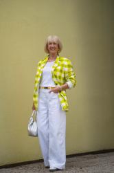 Checked lime blazer