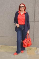 Navy Blazer and Jeans + Style With a Smile Link Up